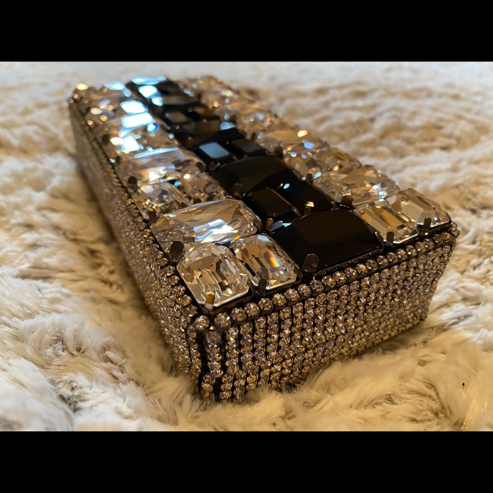 Ash Amaira rhinestone clutch